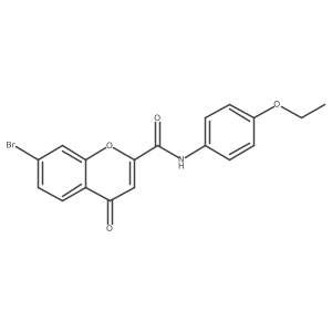 CCOc1ccc(NC(=O)c2cc(=O)c3ccc(Br)cc3o2)cc1结构式