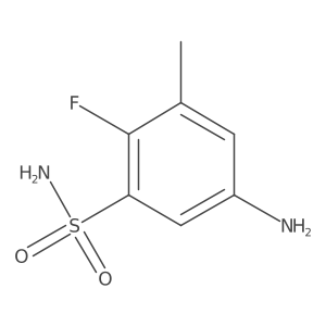 3-Aminosulfonyl-4-fluoro-5-methylaniline结构式