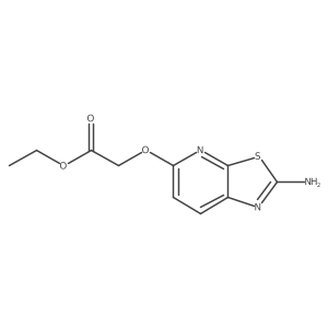 Ethyl 2-[(2-amino[1,3]thiazolo[5,4-b]pyridin-5-yl)oxy]acetate Structure