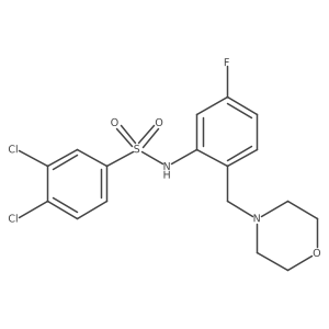Benzenesulfonamide,3,4-dichloro-n-[5-fluoro-2-(4-morpholinylmethyl)phenyl]-结构式
