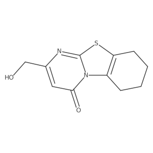 2-(Hydroxymethyl)-6,7,8,9-tetrahydro-4H-pyrimido[2,1-B][1,3]benzothiazol-4-one Structure