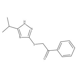 2-((5-Isopropyl-4h-1,2,4-triazol-3-yl)thio)-1-phenylethan-1-one结构式