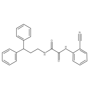 N1-(2-cyanophenyl)-N2-(3,3-diphenylpropyl)oxalamide Structure