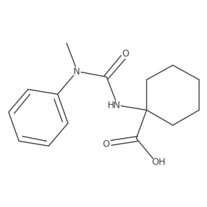 1-(3-Methyl-3-phenylureido)cyclohexane-1-carboxylic acid Structure