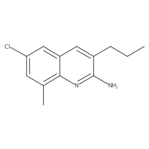 6-Chloro-8-methyl-3-propylquinolin-2-amine结构式