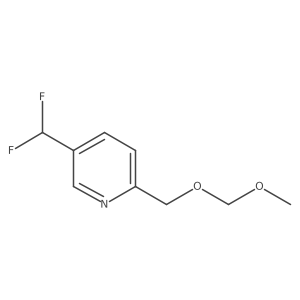 5-(Difluoromethyl)-2-(methoxymethoxymethyl)pyridine Structure