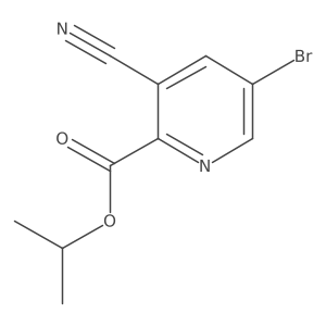 5-Bromo-3-cyano-pyridine-2-carboxylic acid isopropyl ester结构式