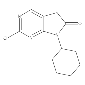 2-Chloro-7-cyclohexyl-5,7-dihydro-6H-pyrrolo[2,3-D]pyrimidin-6-one Structure