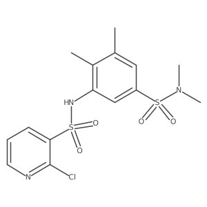 2-chloro-N-[5-(dimethylsulfamoyl)-2,3-dimethylphenyl]pyridine-3-sulfonamide Structure