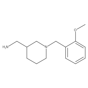 (1-(2-Methoxybenzyl)piperidin-3-yl)methanamine Structure