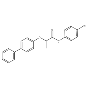N-(4-Aminophenyl)-2-([1,1'-biphenyl]-4-yloxy)-propanamide Structure