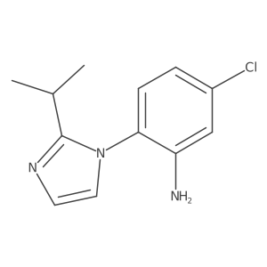 5-Chloro-2-(2-isopropyl-1H-imidazol-1-yl)aniline结构式