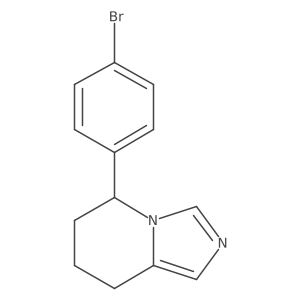 5-(p-Bromophenyl)-5,6,7,8-tetrahydroimidazo[1,5-a]pyridine结构式