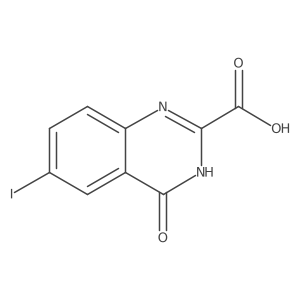 6-Iodo-4-oxo-3,4-dihydroquinazoline-2-carboxylic acid Structure