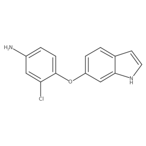 3-chloro-4-(1H-indol-6-yloxy)aniline结构式