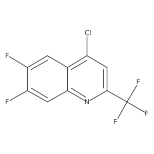 4-Chloro-6,7-difluoro-2-(trifluoromethyl)quinoline Structure