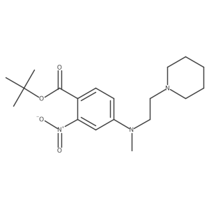 Tert-butyl 4-[methyl(2-piperidin-1-ylethyl)amino]-2-nitrobenzoate Structure
