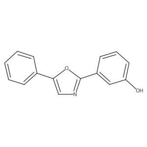 3-(5-Phenyl-2-oxazolyl)phenol结构式