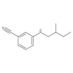 3-[(2-Methylbutyl)amino]benzonitrile结构式