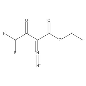 Ethyl 2-diazo-4,4-difluoro-3-oxobutanoate结构式