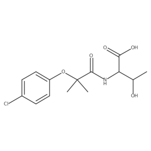 N-[2-(4-Chlorophenoxy)-2-methyl-1-oxopropyl]threonine结构式