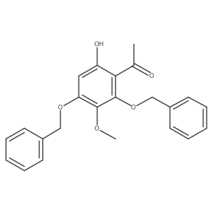 1-(2,4-Bis(benzyloxy)-6-hydroxy-3-methoxyphenyl)ethanone结构式