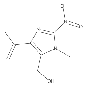 1-methyl-4-(1-methylethenyl)-2-nitro-1H-Imidazole-5-methanol Structure