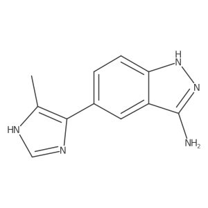 5-(5-methyl-1H-imidazol-4-yl)-1H-indazol-3-amine Structure