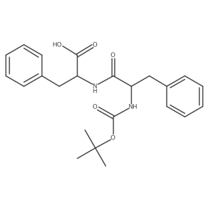 DL-Phenylalanine, N-[N-[(1,1-dimethylethoxy)carbonyl]-L-phenylalanyl]- Structure