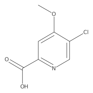 5-Chloro-4-methoxypicolinic acid结构式
