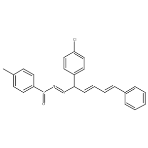 N-[[(2E,4E)-1-(4-Chlorophenyl)-5-phenyl-2,4-pentadien-1-yl]imino]-4-methylbenzenesulfinamide结构式