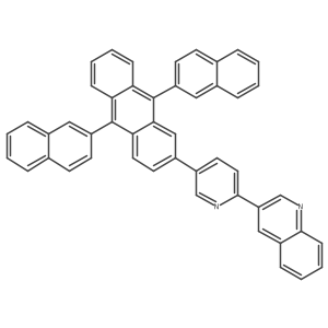 3-[5-(9,10-Di-2-naphthalenyl-2-anthracenyl)-2-pyridinyl]quinoline Structure