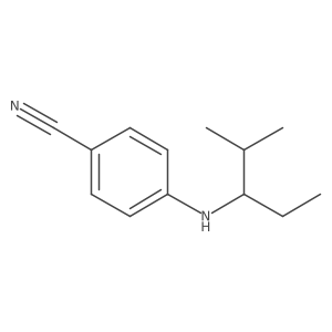 4-[(2-Methylpentan-3-yl)amino]benzonitrile Structure