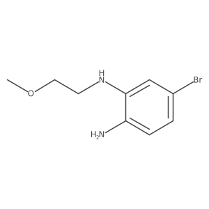 5-Bromo-N1-(2-methoxyethyl)benzene-1,2-diamine Structure