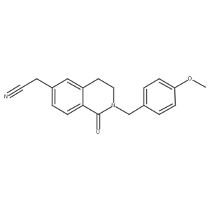 [2-(4-Methoxy-benzyl)-1-oxo-1,2,3,4-tetrahydro-isoquinolin-6-yl]-acetonitrile Structure