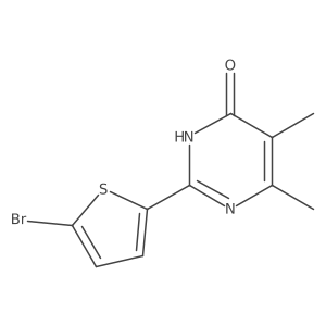 2-(5-Bromothiophen-2-yl)-5,6-dimethyl-3,4-dihydropyrimidin-4-one Structure