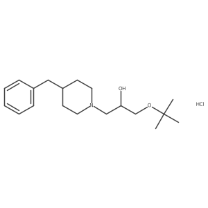 1-(4-Benzylpiperidin-1-yl)-3-(tert-butoxy)propan-2-ol hydrochloride Structure