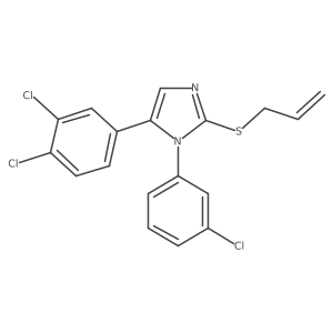 2-(allylthio)-1-(3-chlorophenyl)-5-(3,4-dichlorophenyl)-1H-imidazole Structure