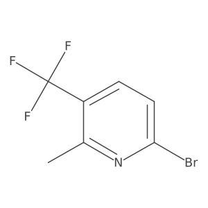 6-Bromo-2-methyl-3-(trifluoromethyl)pyridine结构式