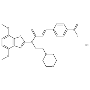(E)-N-(4,7-dimethoxybenzo[d]thiazol-2-yl)-N-(2-morpholinoethyl)-3-(4-nitrophenyl)acrylamide hydrochloride Structure