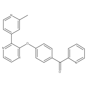 [4-[[3-(2-Methyl-4-pyridinyl)-2-pyrazinyl]oxy]phenyl]-2-pyridinylmethanone结构式