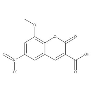 8-methoxy-6-nitro-2-oxo-2H-chromene-3-carboxylic acid Structure