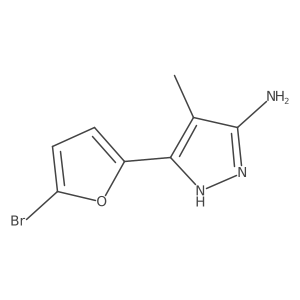 3-(5-Bromofuran-2-YL)-4-methyl-1H-pyrazol-5-amine Structure