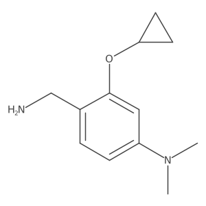 4-(Aminomethyl)-3-cyclopropoxy-N,N-dimethylaniline结构式