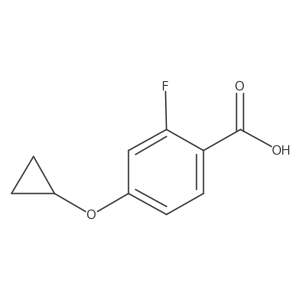 4-Cyclopropoxy-2-fluorobenzoic acid Structure