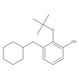 2-Tert-butoxy-3-(cyclohexylmethyl)phenol结构式