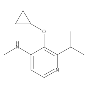 3-Cyclopropoxy-2-isopropyl-N-methylpyridin-4-amine Structure