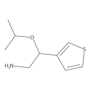 2-Isopropoxy-2-(thiophen-3-yl)ethan-1-amine结构式
