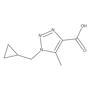 1-(cyclopropylmethyl)-5-methyl-1H-1,2,3-triazole-4-carboxylic acid结构式