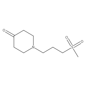 1-(3-Methylsulfonylpropyl)piperidin-4-one Structure